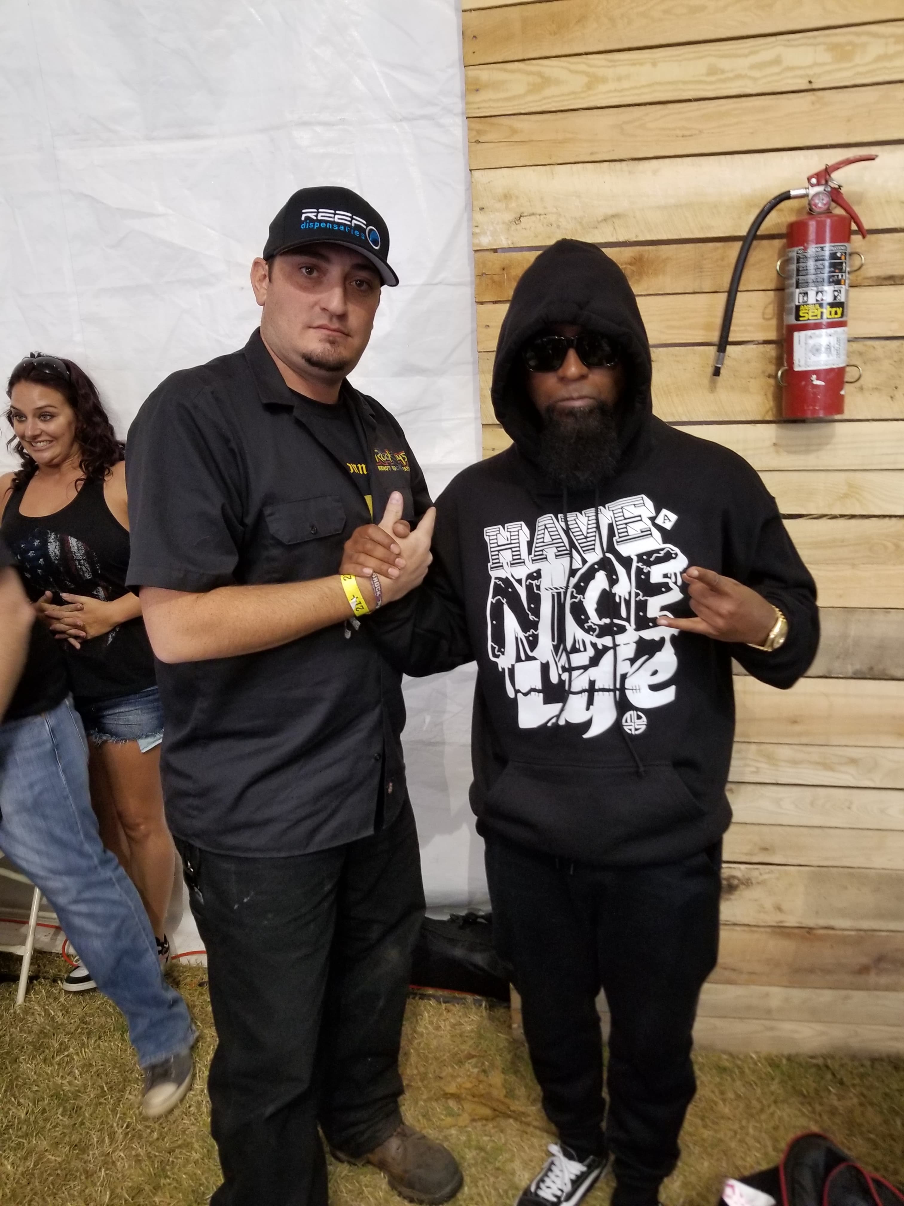Kronik backstage with Tech N9ne at Aftershock Festival