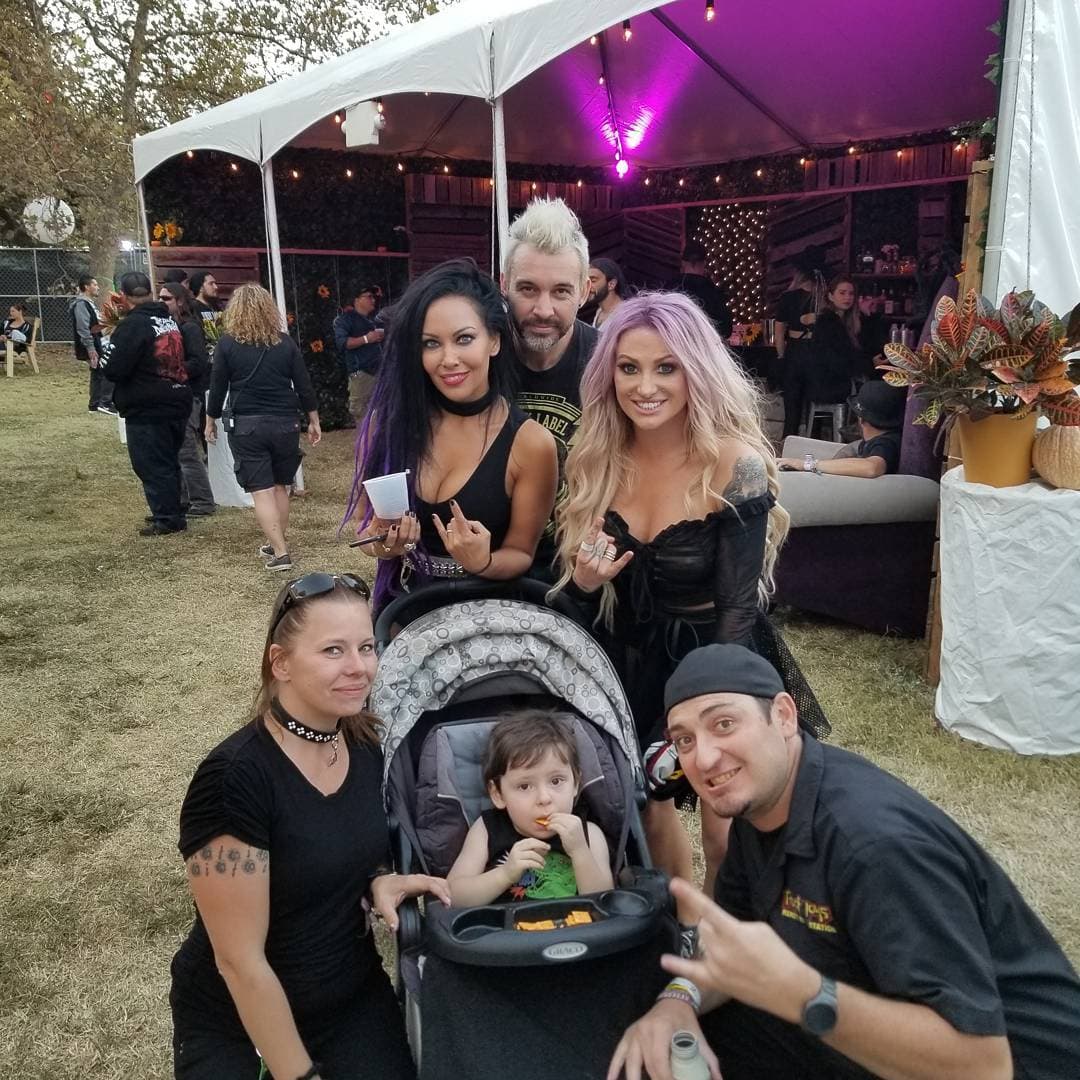With Butcher Babies at Aftershock Festival 2017