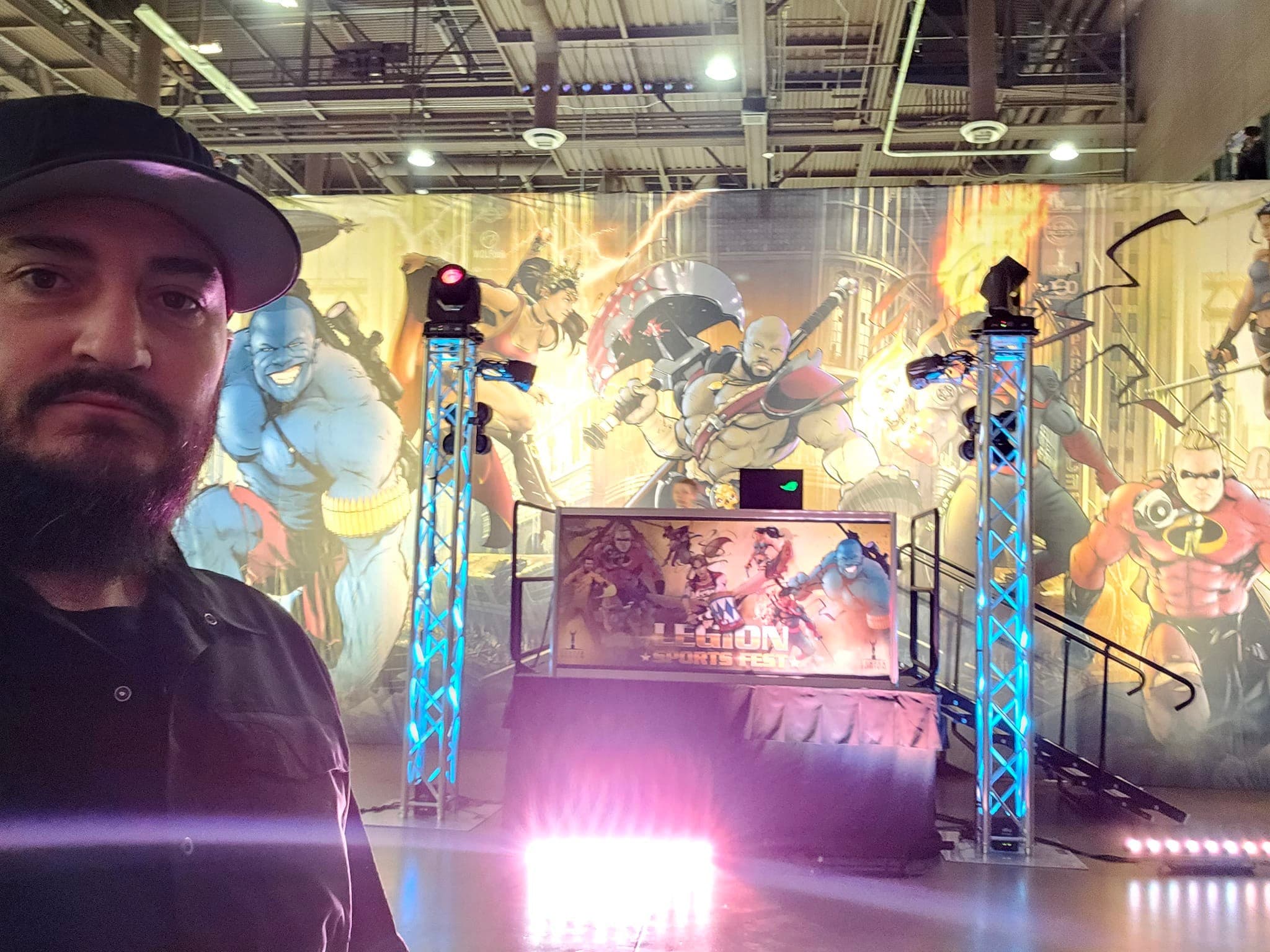 DJ office setup at the Reno-Sparks Convention Center